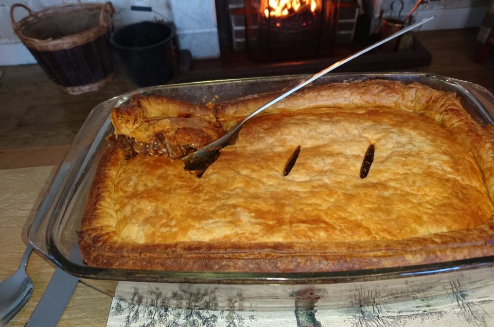 Beef, Barley and Black pudding Pie